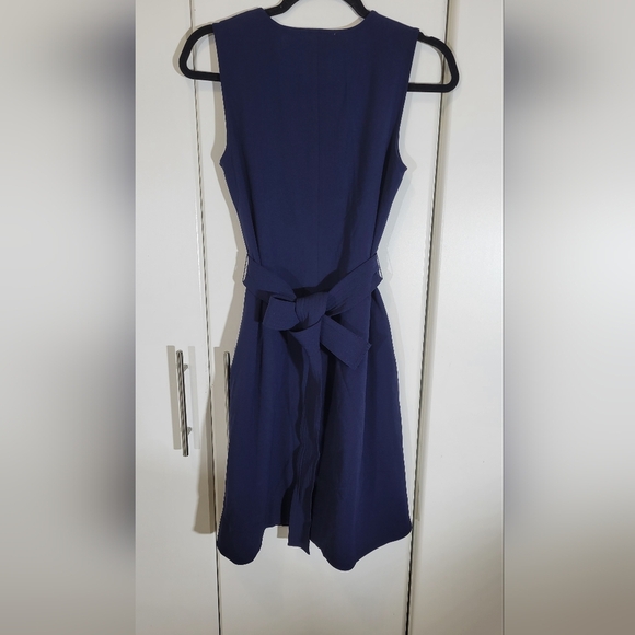 Lark & Ro Navy Sleeveless A Line Dress Size 2 - Picture 3 of 7